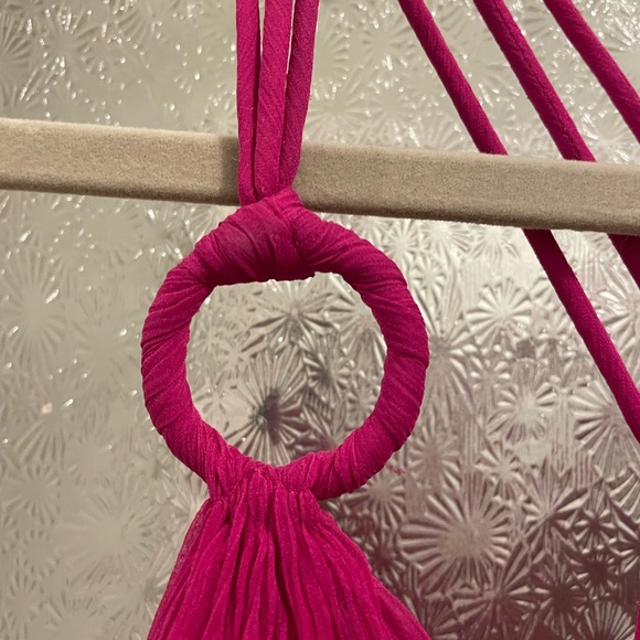 Pink Chiffon Floor Length Gown - Picture 9 of 10